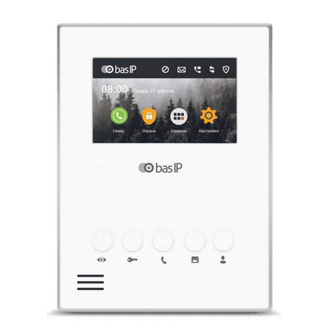 BAS-IP AU-04LA WHITE - Видеодомофон индивидуальный.