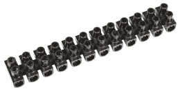 Клеммная колодка винтовая KВ-10 (4-10 мм²), ток 10A, полипропилен черный (ЗВИ) 07-5010-2