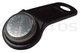 DS1990A iButton TS (черный) Ключ Touch Memory TM1990A-F5 с пластиковым держателем.