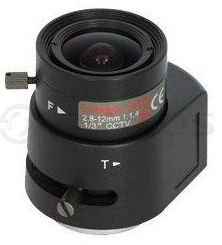 TSi-L2812D Варифокальный 2 мегапиксельный объектив с ИК коррекцией, f=2.8-12 мм, F/1.4, 1/3", автоди