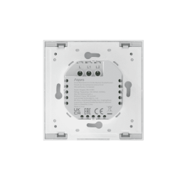 Умный настенный выключатель H1 EU (без нейтрали, 2 клавиши), модель WS-EUK02 AQARA