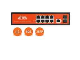 WI-MS310GF Управляемый гигабитный L2 коммутатор 8 портов 1000Base-T + 2 SFP