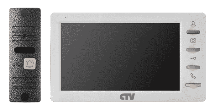 CTV-DP1701 S W Комплект  видеодомофона 