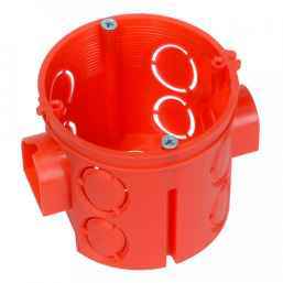 Коробка установочная 68х62 с саморезами углубленная (HF) безгалогенная 80-0510С