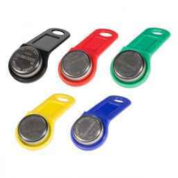 DS1990A iButton TS (красный) Ключ Touch Memory TM1990A-F5 с пластиковым держателем.