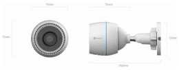 EZVIZ H3c Color 2 МП Wi-Fi камера c цветной ночной съёмкой