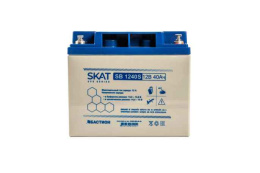 SKAT SB 1240S АКБ свинцово-кислотная тип AGM 12V 40Ач Iзар.12.6А, клеммы под болт М6