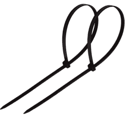 Нейлоновая кабельная стяжка REXANT 150x2,5мм, черная 100 шт 07-0151